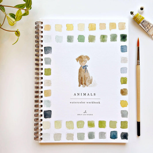 Emily Lex Studio | Animals watercolor workbook