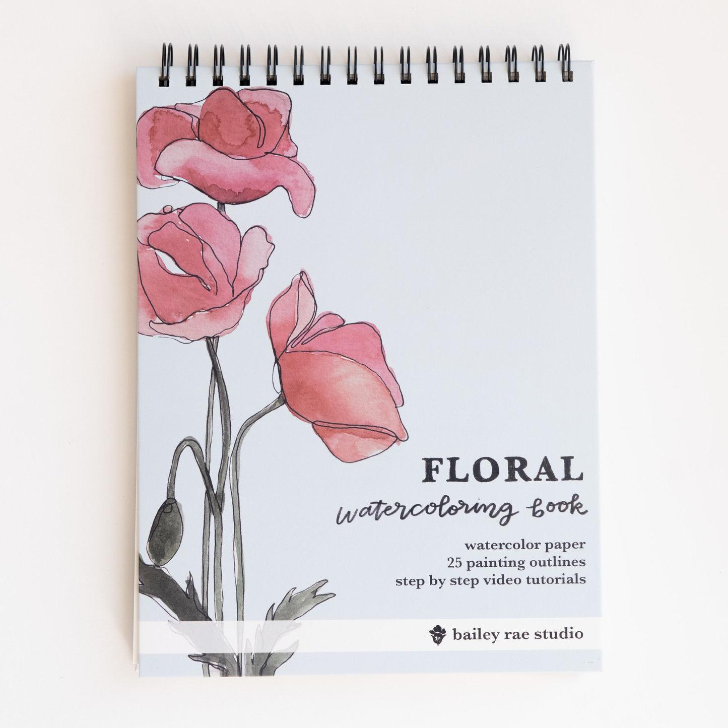 bailey rae studio | Floral Watercoloring Book