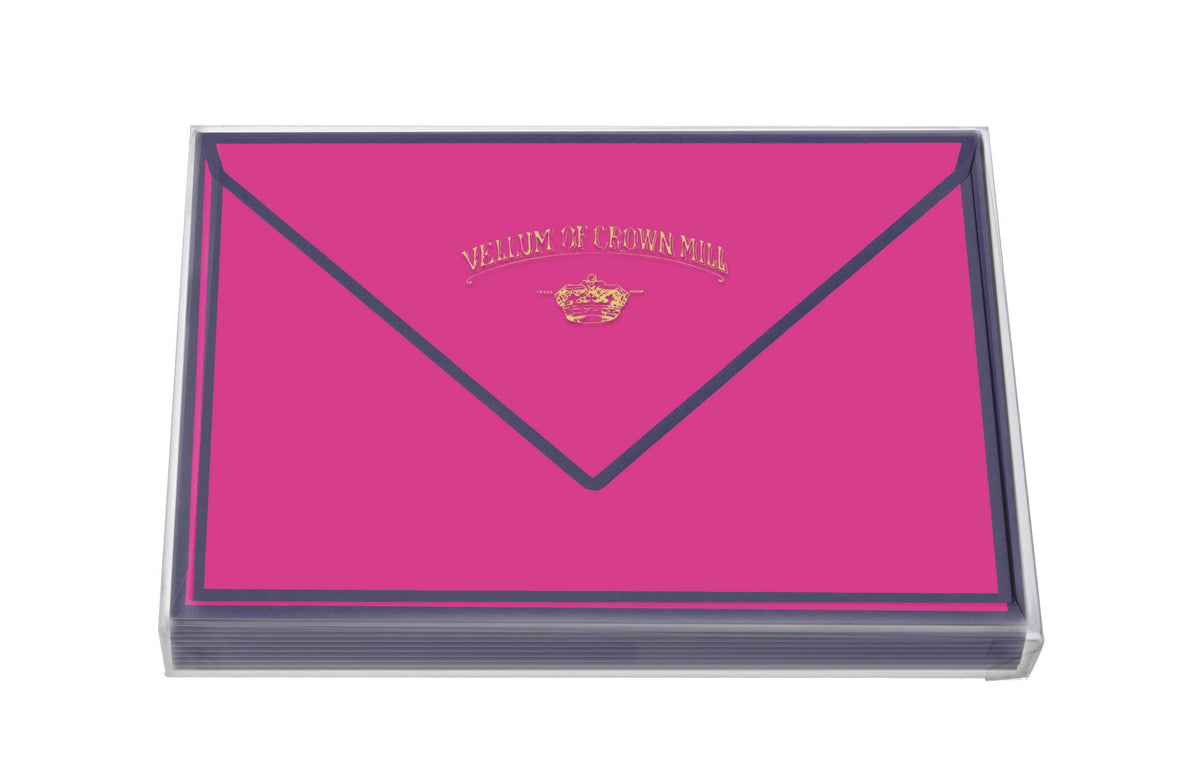 Original Crown Mill Color Edge Note Card Box