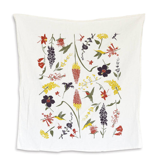 June & December | Hummingbird Garden Kitchen Tea Towel