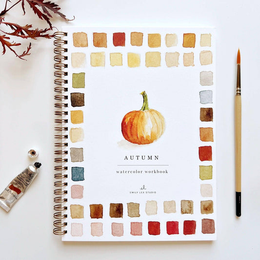 Emily Lex Studio | Autumn watercolor workbook