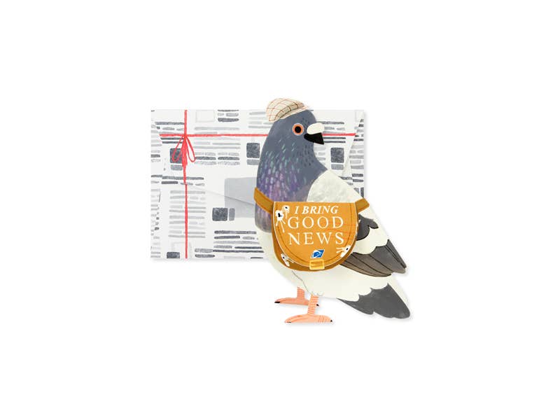 Messenger Pigeon Birthday/Congratulations Pop-Up Card