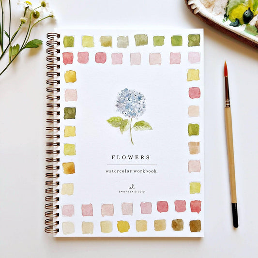 Emily Lex Studio | Flowers watercolor workbook