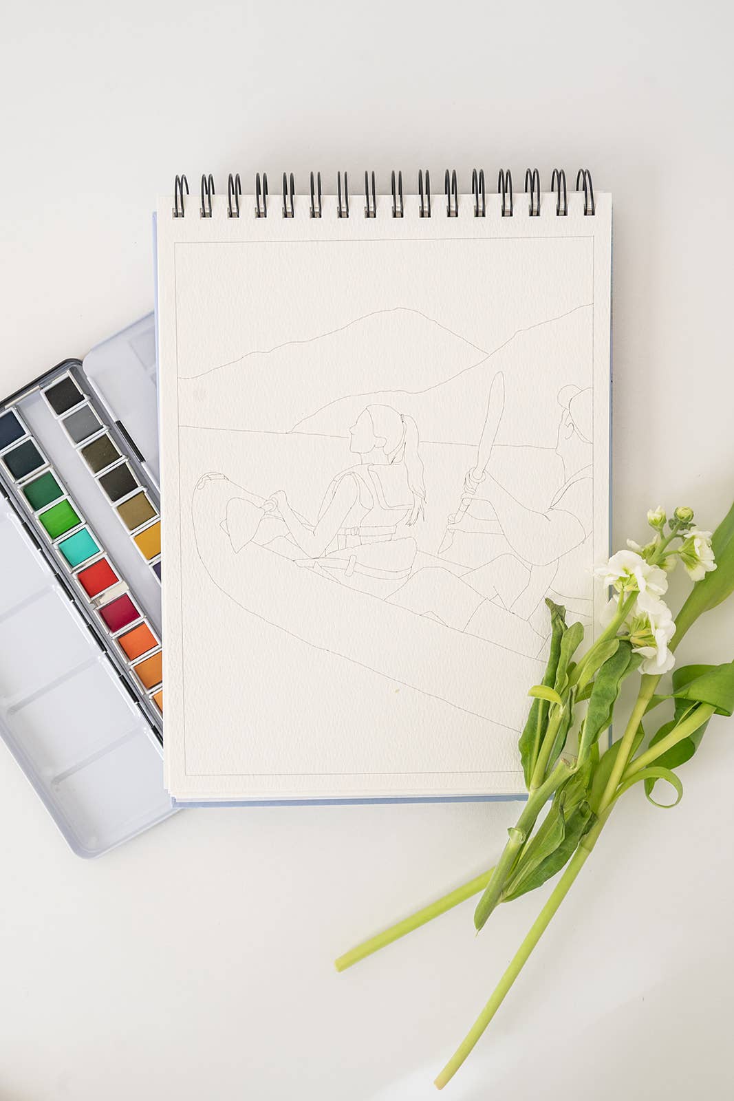bailey rae studio | Landscape Watercoloring Book