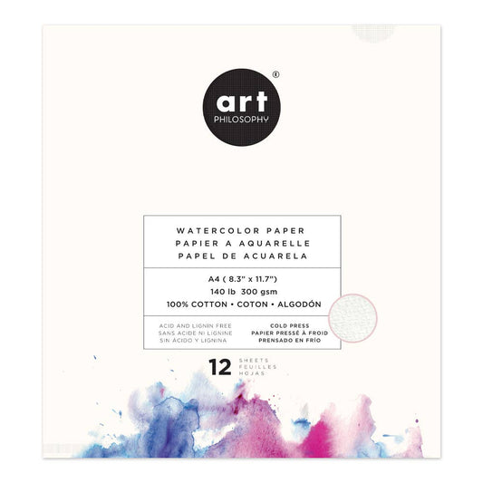 Art Philosophy A4 Watercolor Paper Pad