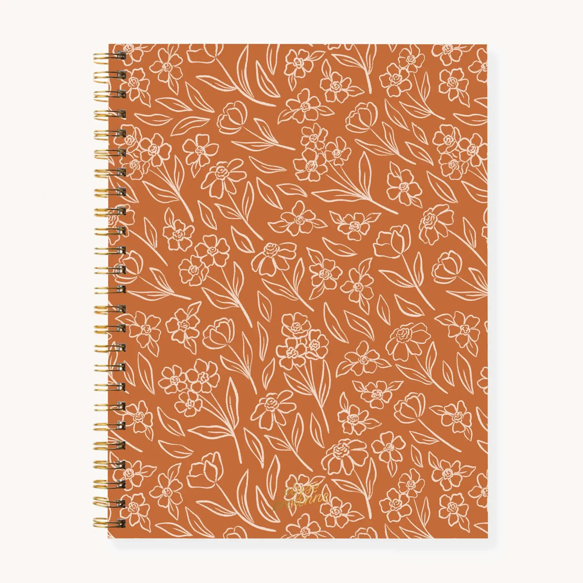 Floral Softcover Spiral Notebook