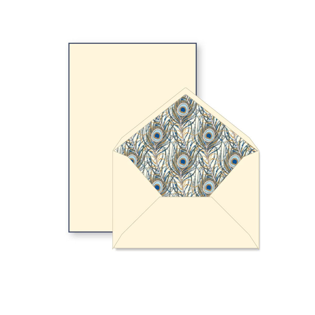 Rossi 1931 100% Cotton Bordered Writing Sheets Letter Set | Made in Italy