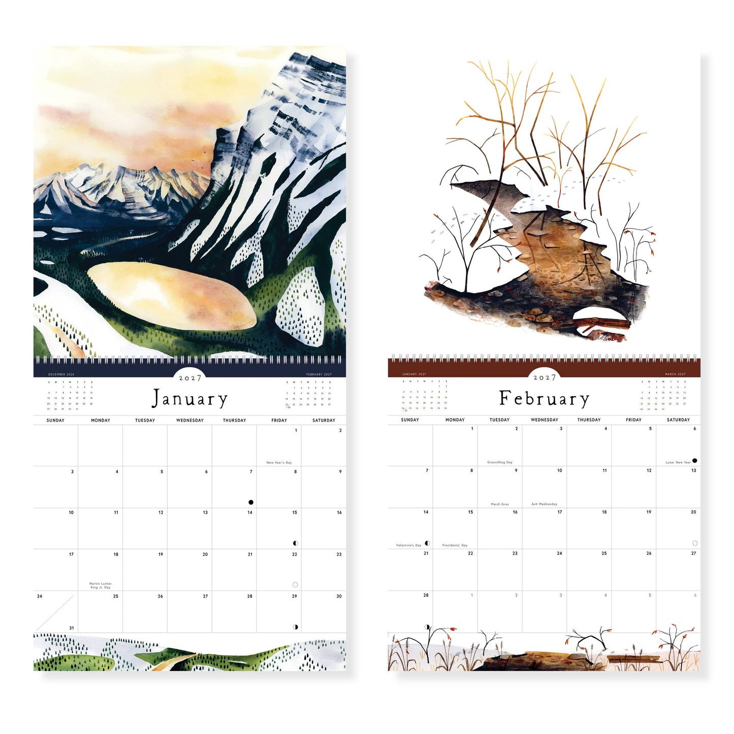 2027 Quiet Earth Wall Calendar | May We Fly