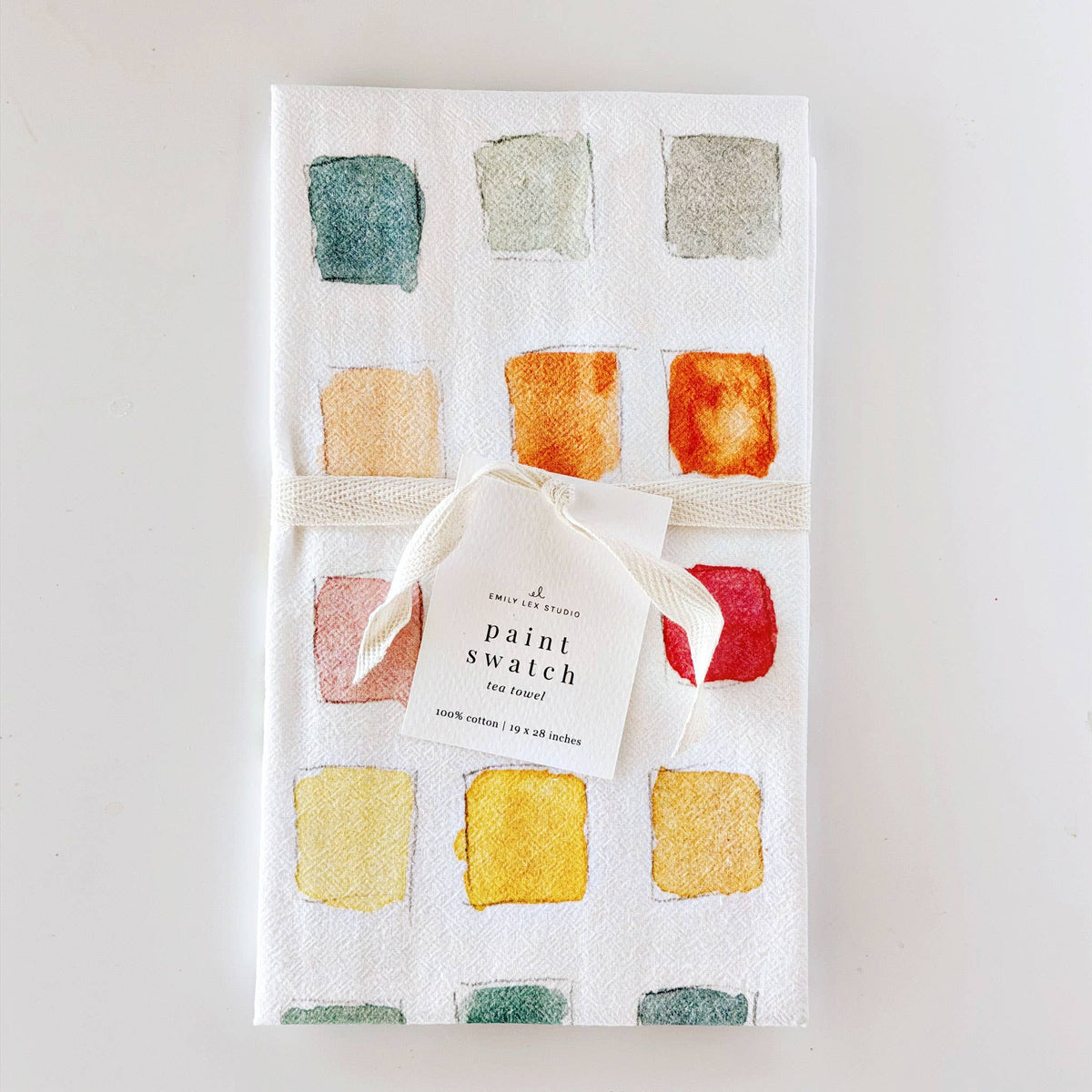 Emily Lex Studio | Paint swatch cotton flour sack tea towel