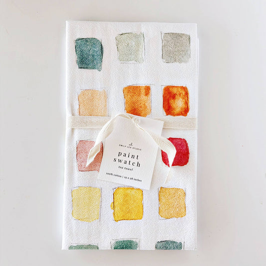 Emily Lex Studio | Paint swatch cotton flour sack tea towel