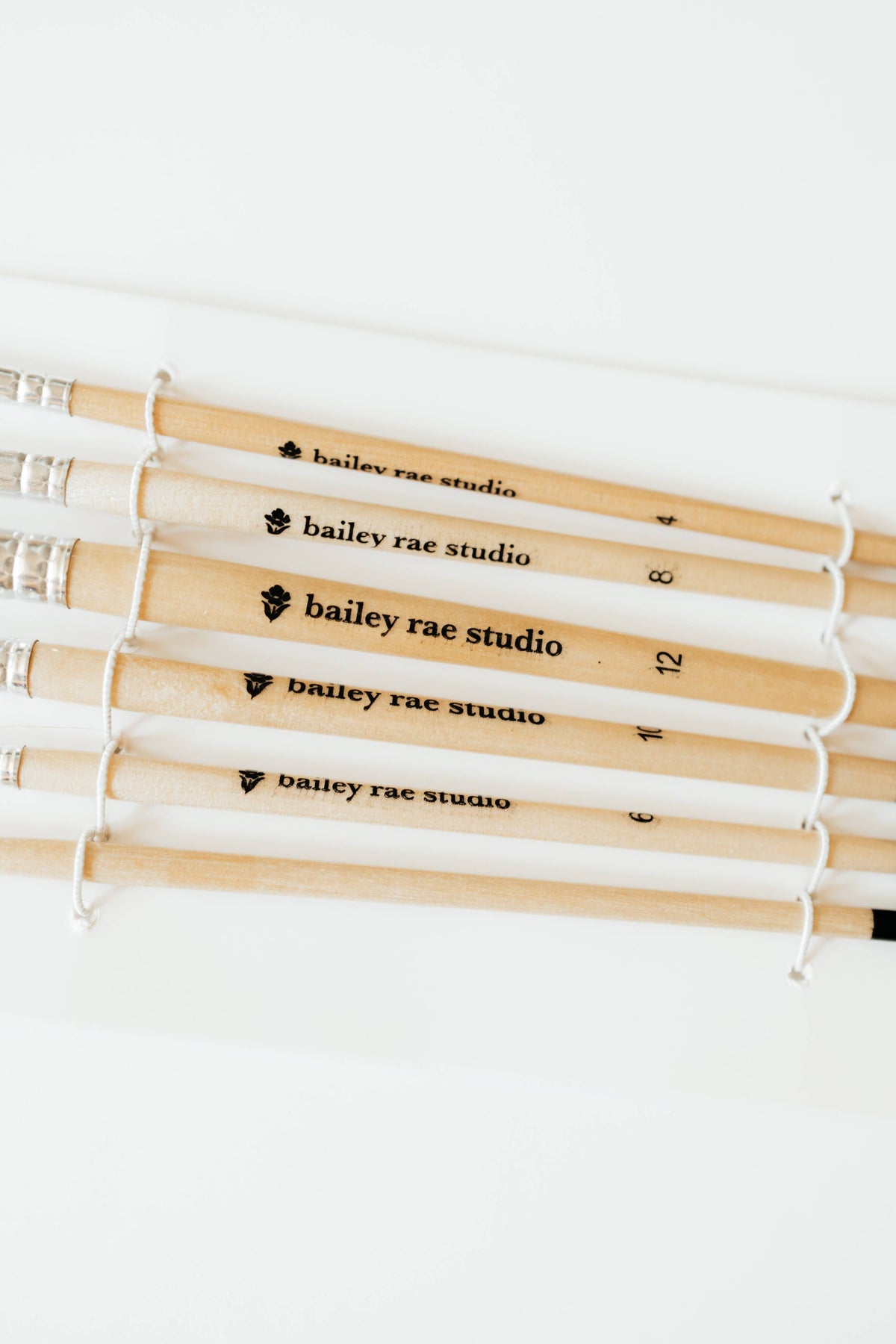 Watercolor brush set | Round Tip Brush, 6 piece | Bailey Rae Studio