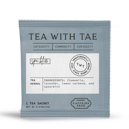 Spa Bliss Herbal Relaxing Tea - Individually Wrapped Tea Bag