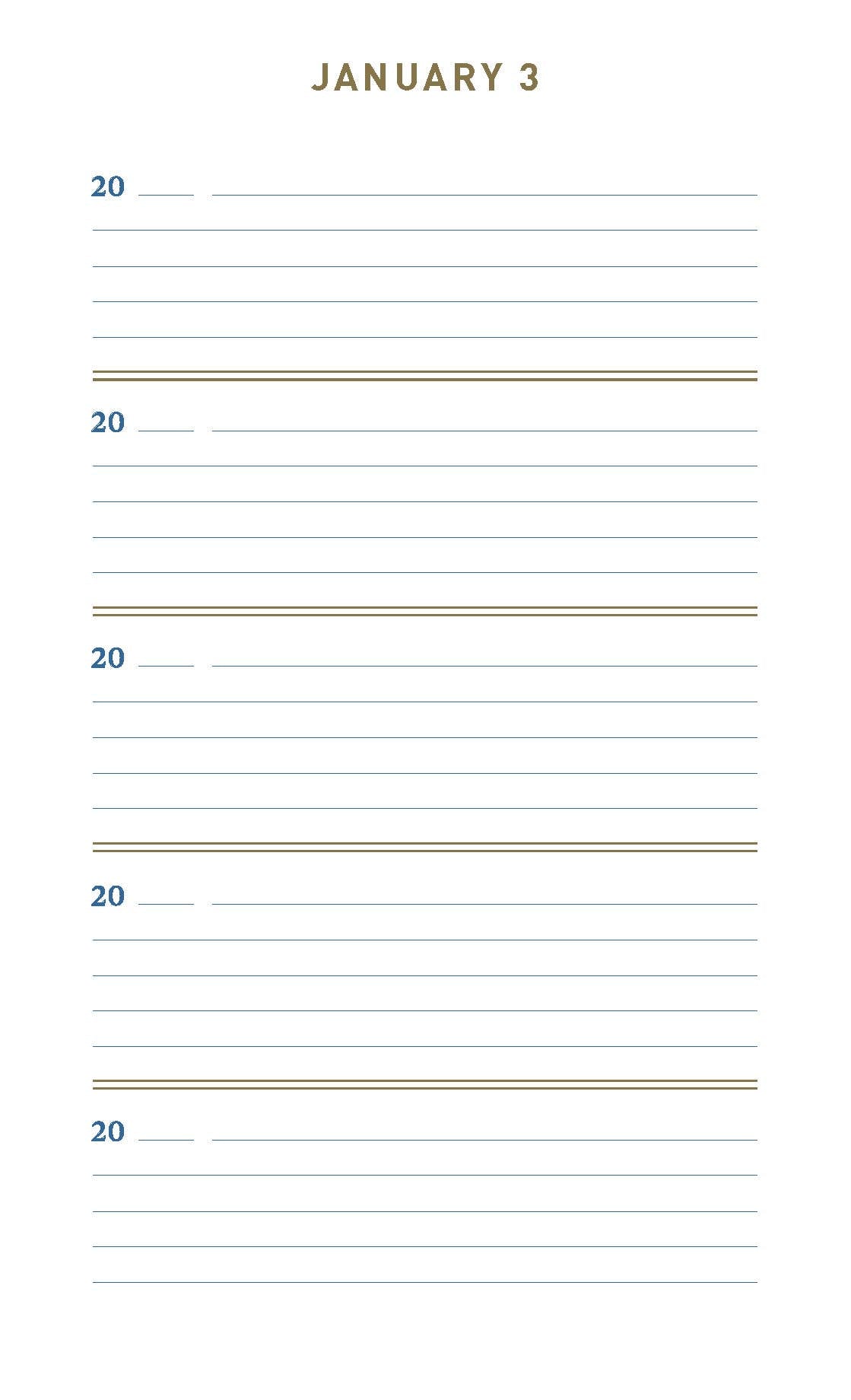 Denim One Line A Day Journal | A Five-Year Memory Book