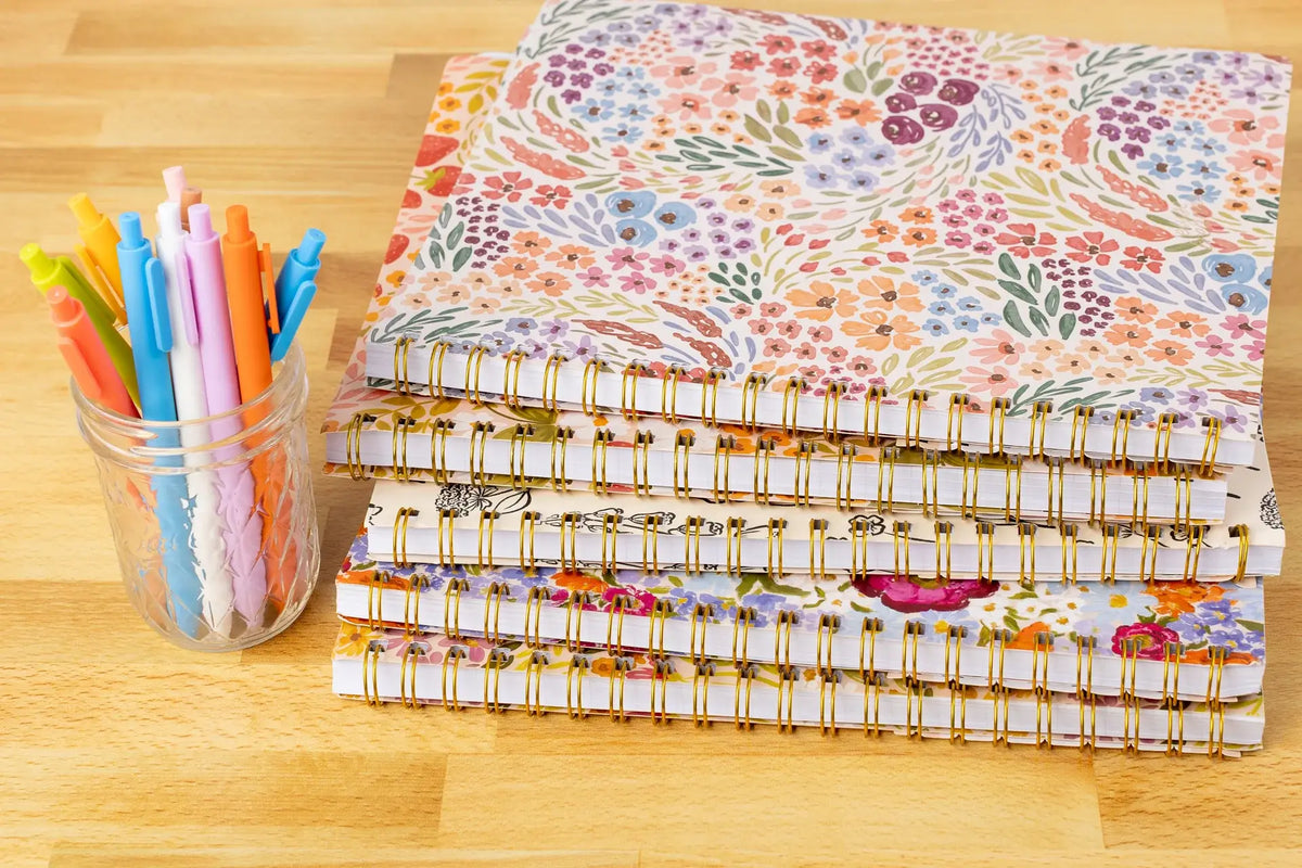 Floral Softcover Spiral Notebook