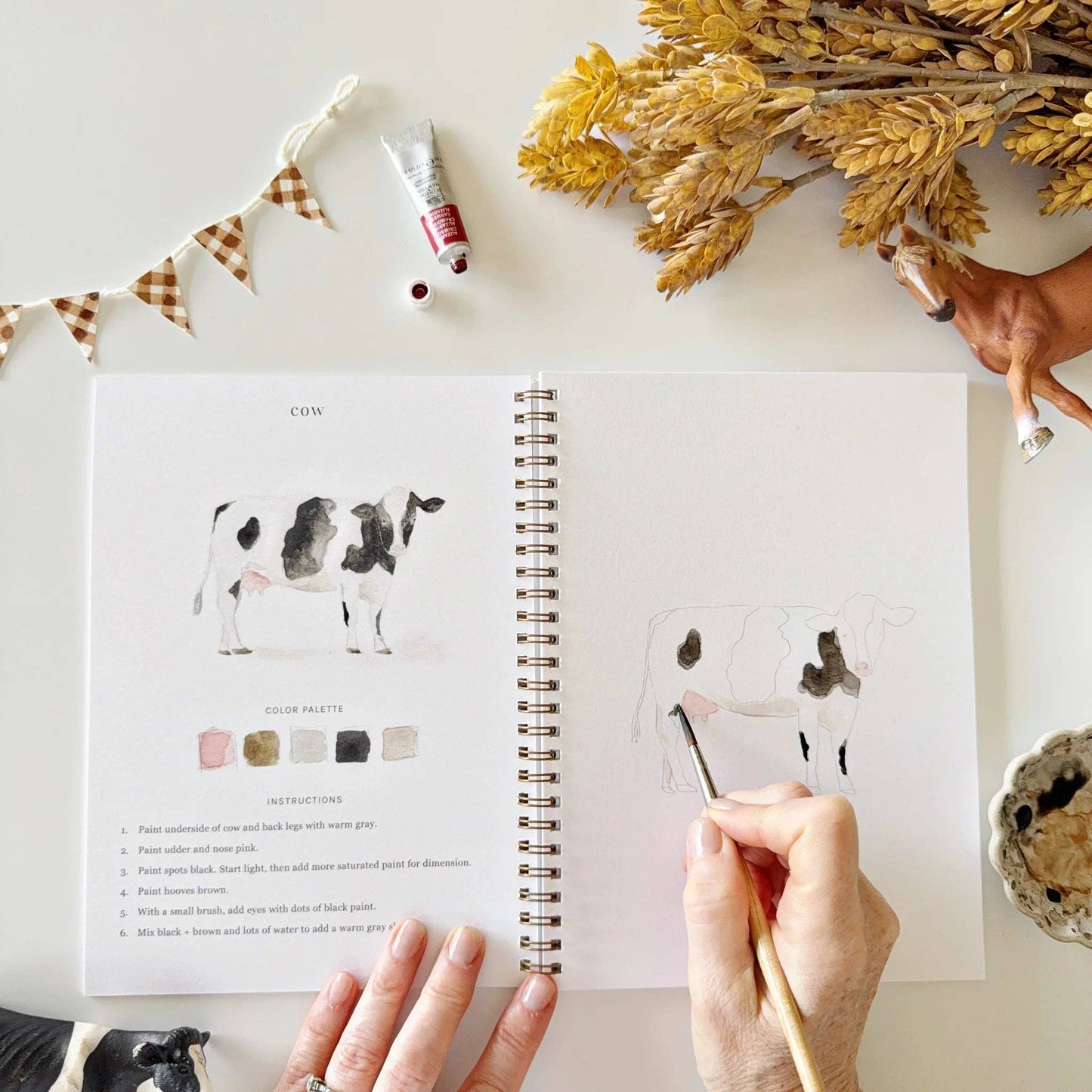 Emily Lex Studio | Farm watercolor workbook