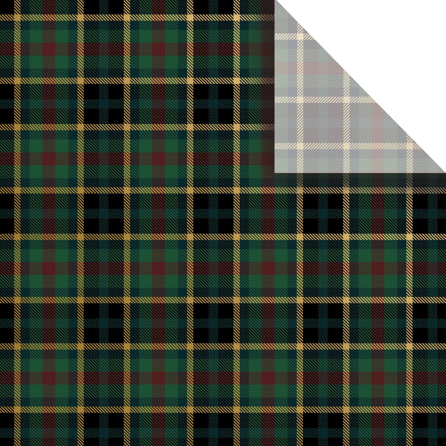 Hunter Navy Plaid Designer Tissue