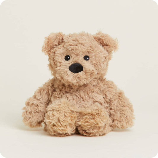 Brown Curly Bear Warmies Junior | Lavender Heating Pad & Plush Stuffed Animal