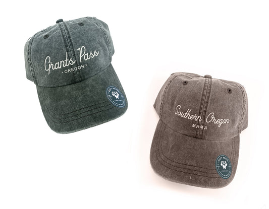 Southern Oregon Script Baseball Hat | Ruff House Print Shop