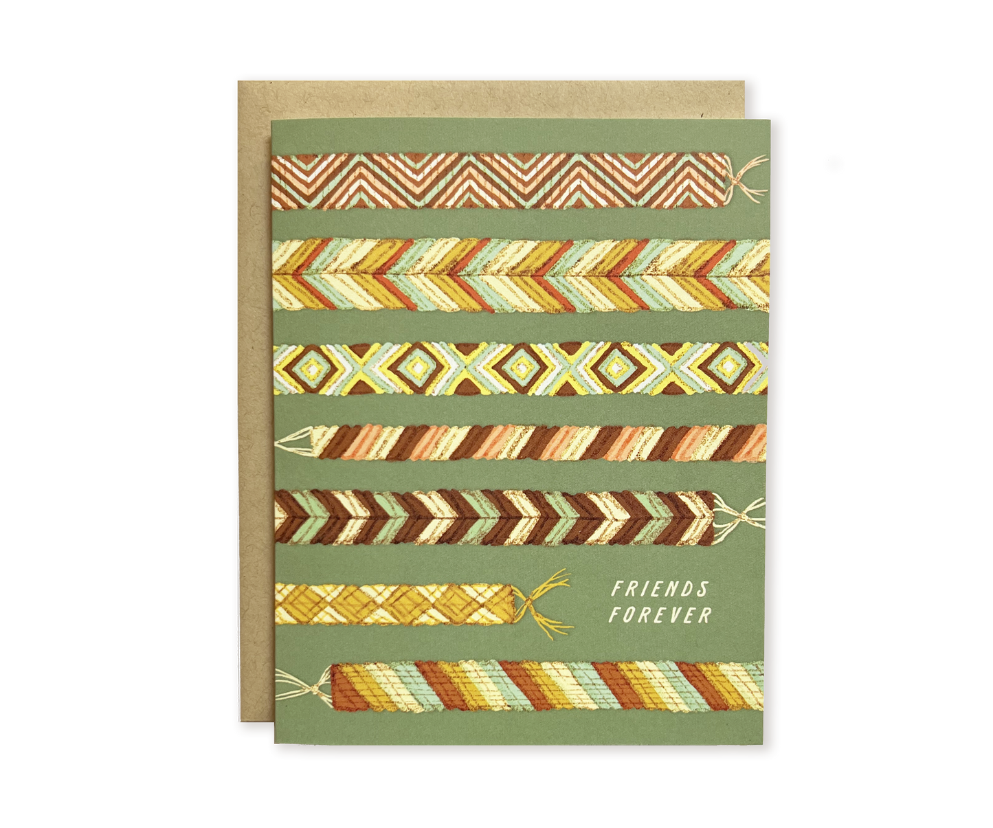 The Wild Wander - Friends Forever Friendship Bracelet Greeting Card