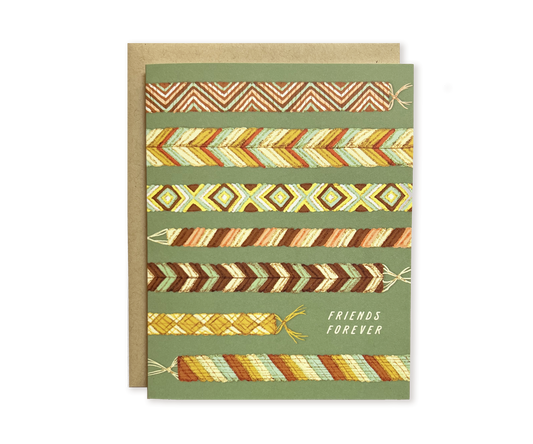 The Wild Wander - Friends Forever Friendship Bracelet Greeting Card