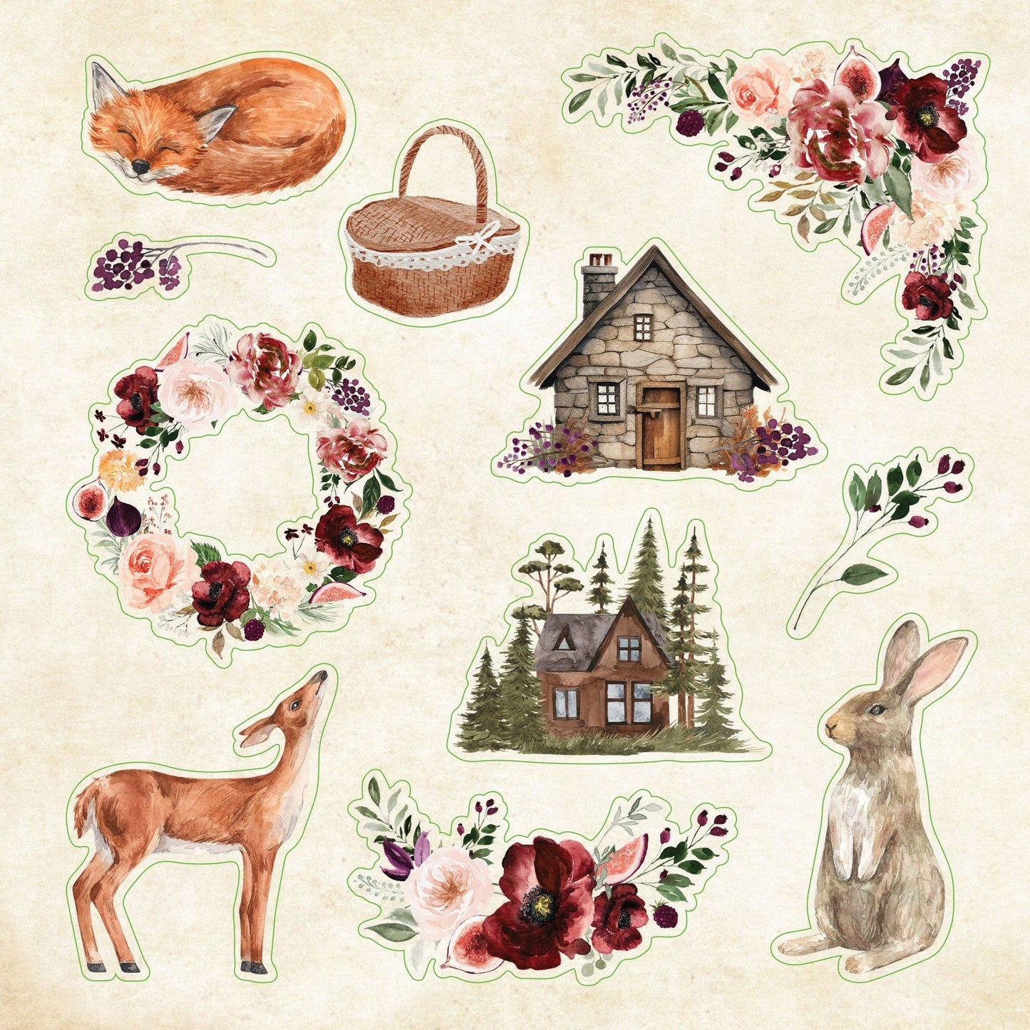 Peter Pauper Press | Cottagecore Sticker Book