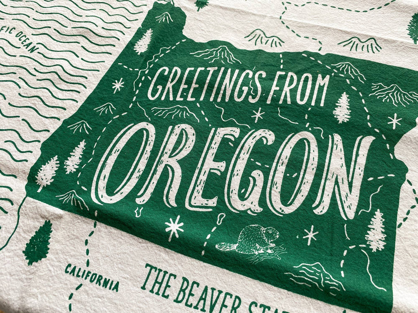 Oregon Tea Towel