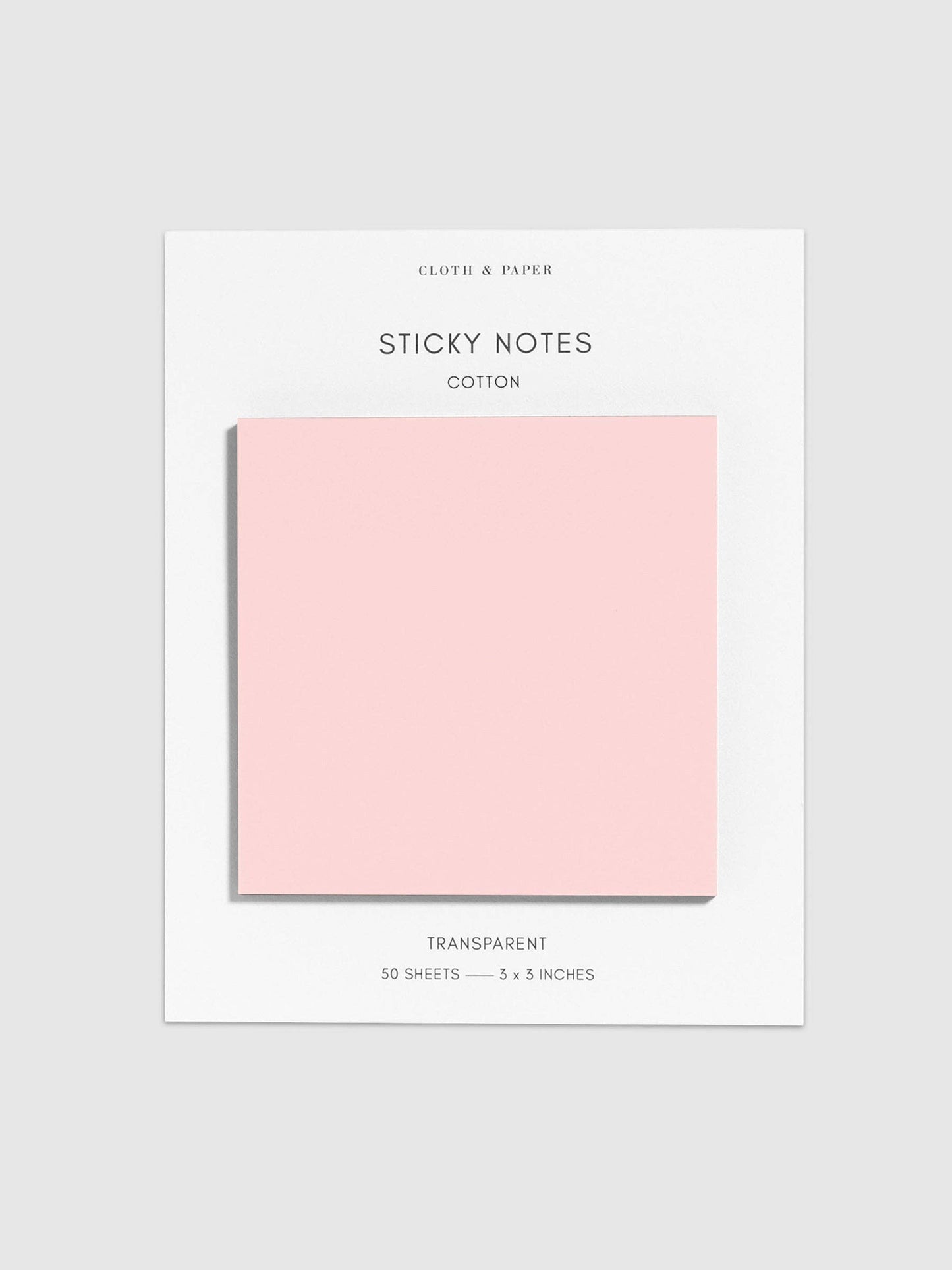 Cloth & Paper | Transparent Sticky Notes
