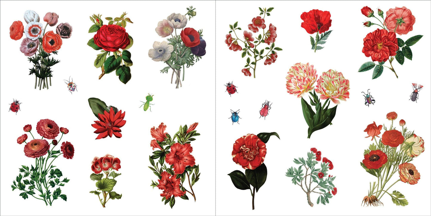 Peter Pauper Press | Bunches of Botanicals Sticker Book (500 stickers)