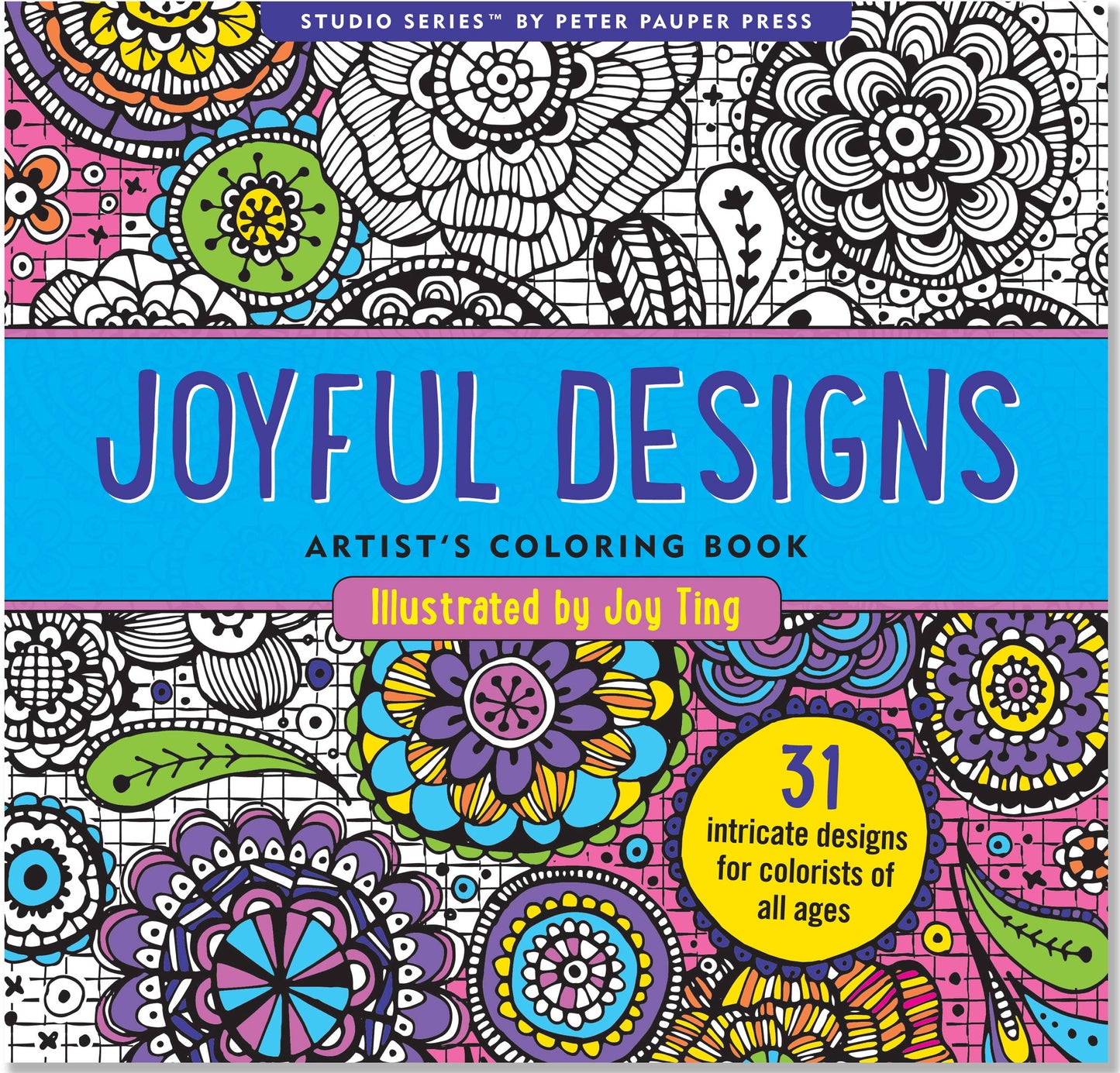 Peter Pauper Press | Joyful Designs Artist's Coloring Book