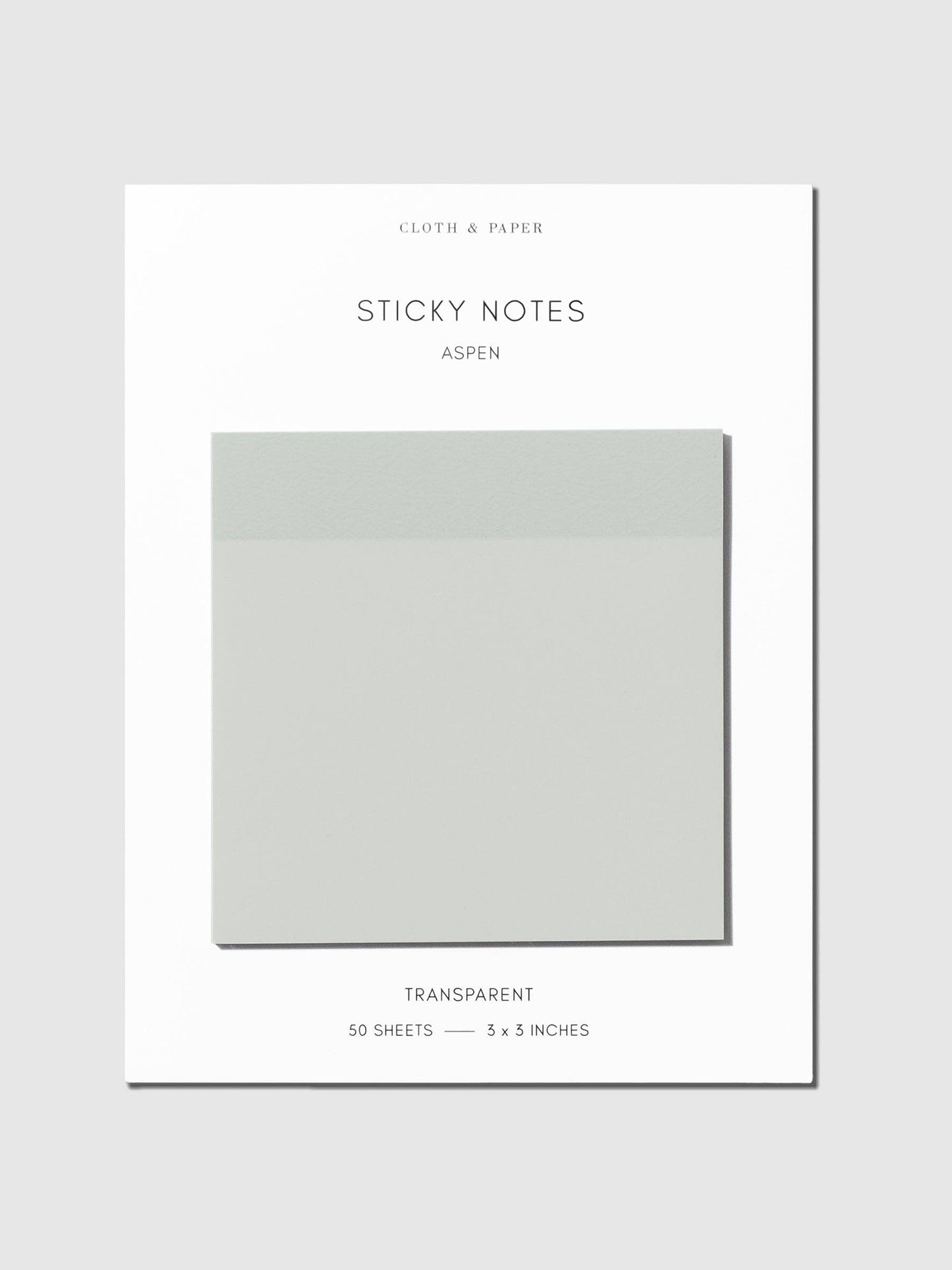 Cloth & Paper | Transparent Sticky Notes