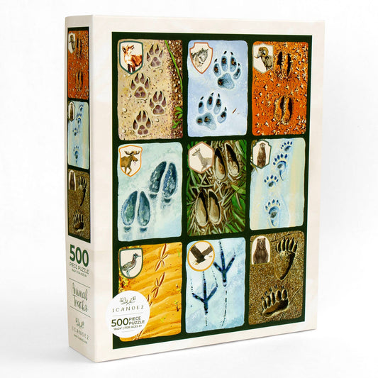 1Canoe2 | Animal Tracks Grid - 500 Piece Jigsaw Puzzle