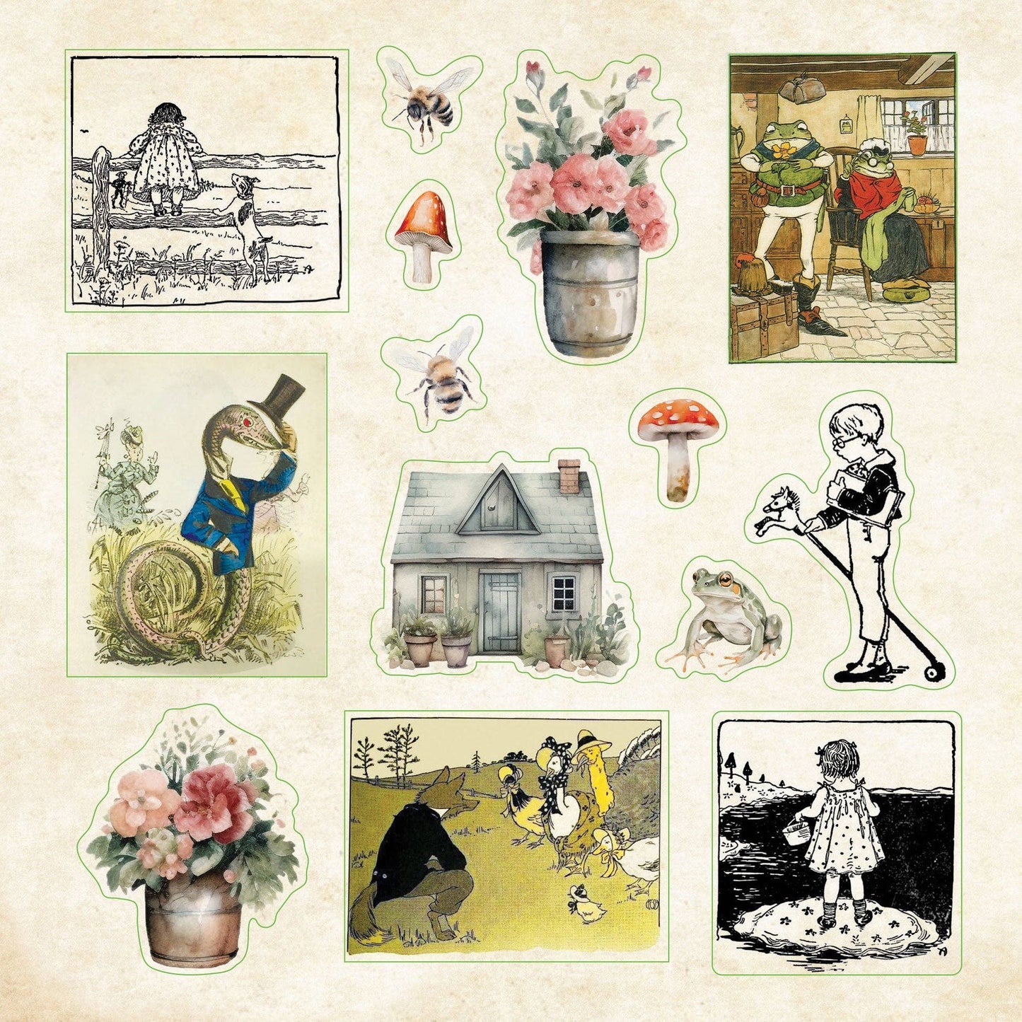 Peter Pauper Press | Cottagecore Sticker Book