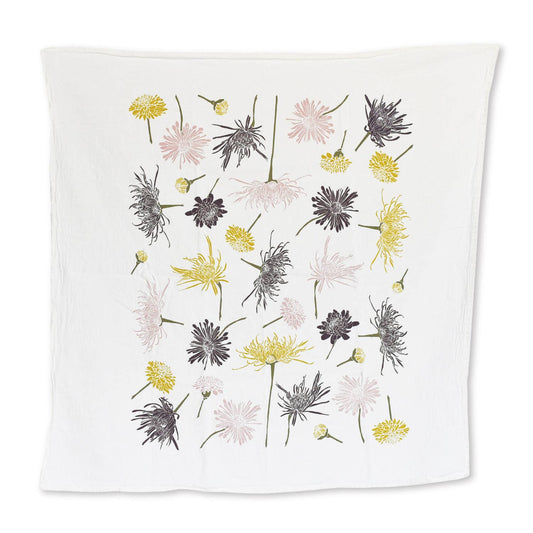 Chrysanthemums Dish Towel