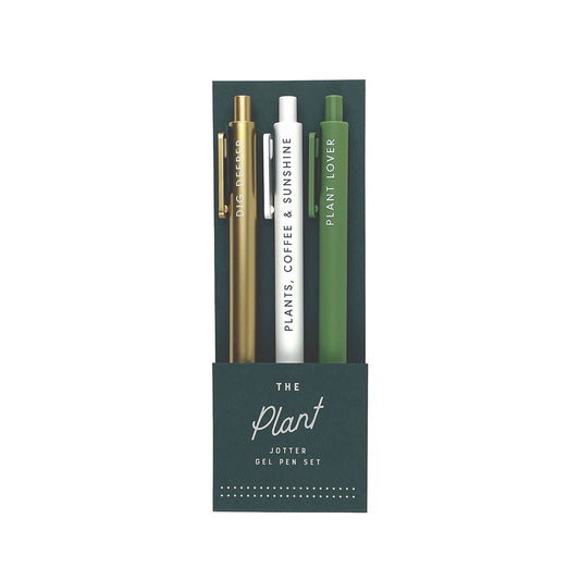 Ruff House Print Shop | Plant Jotter Gel Pen: Set of 3