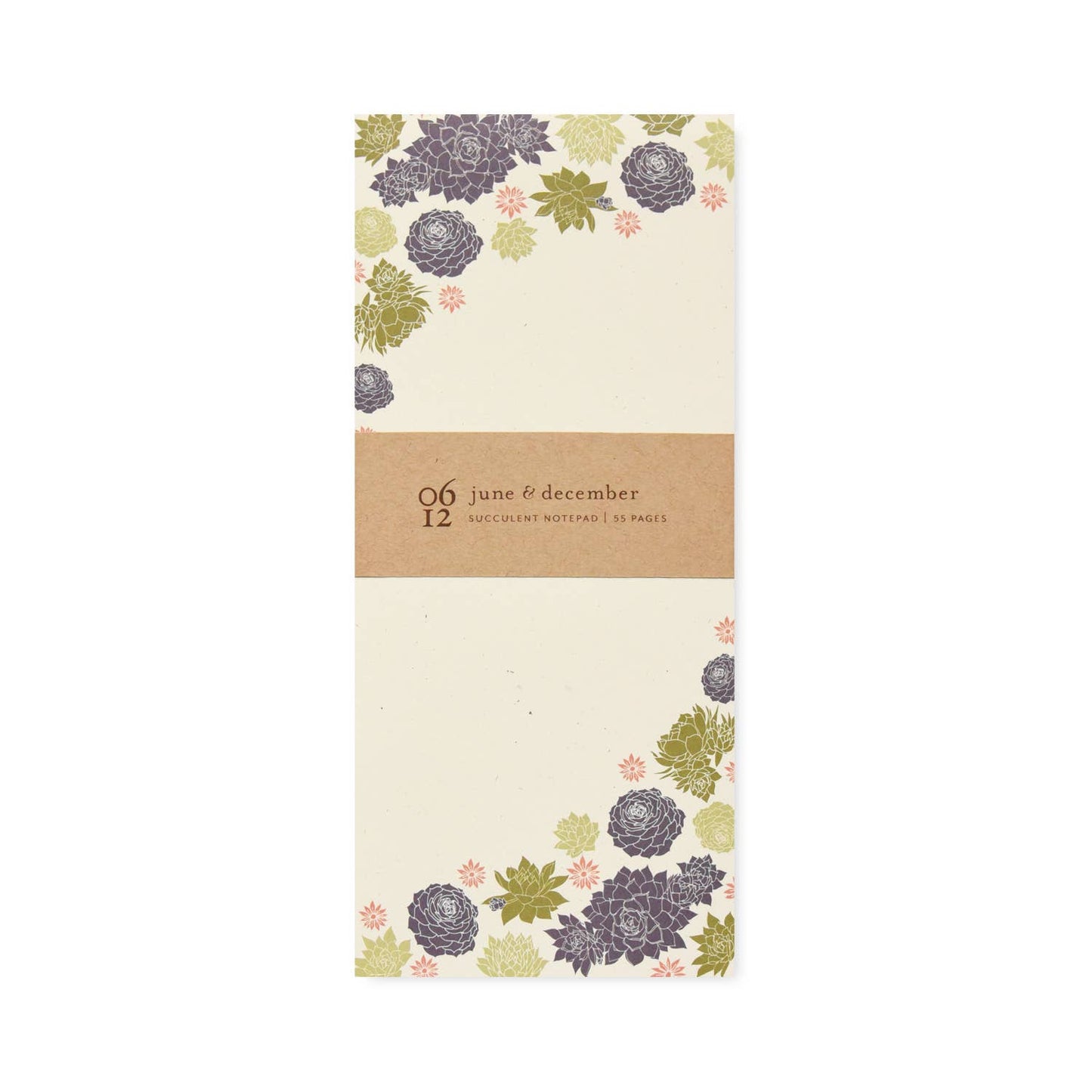 Succulent Notepad: 4"x9"