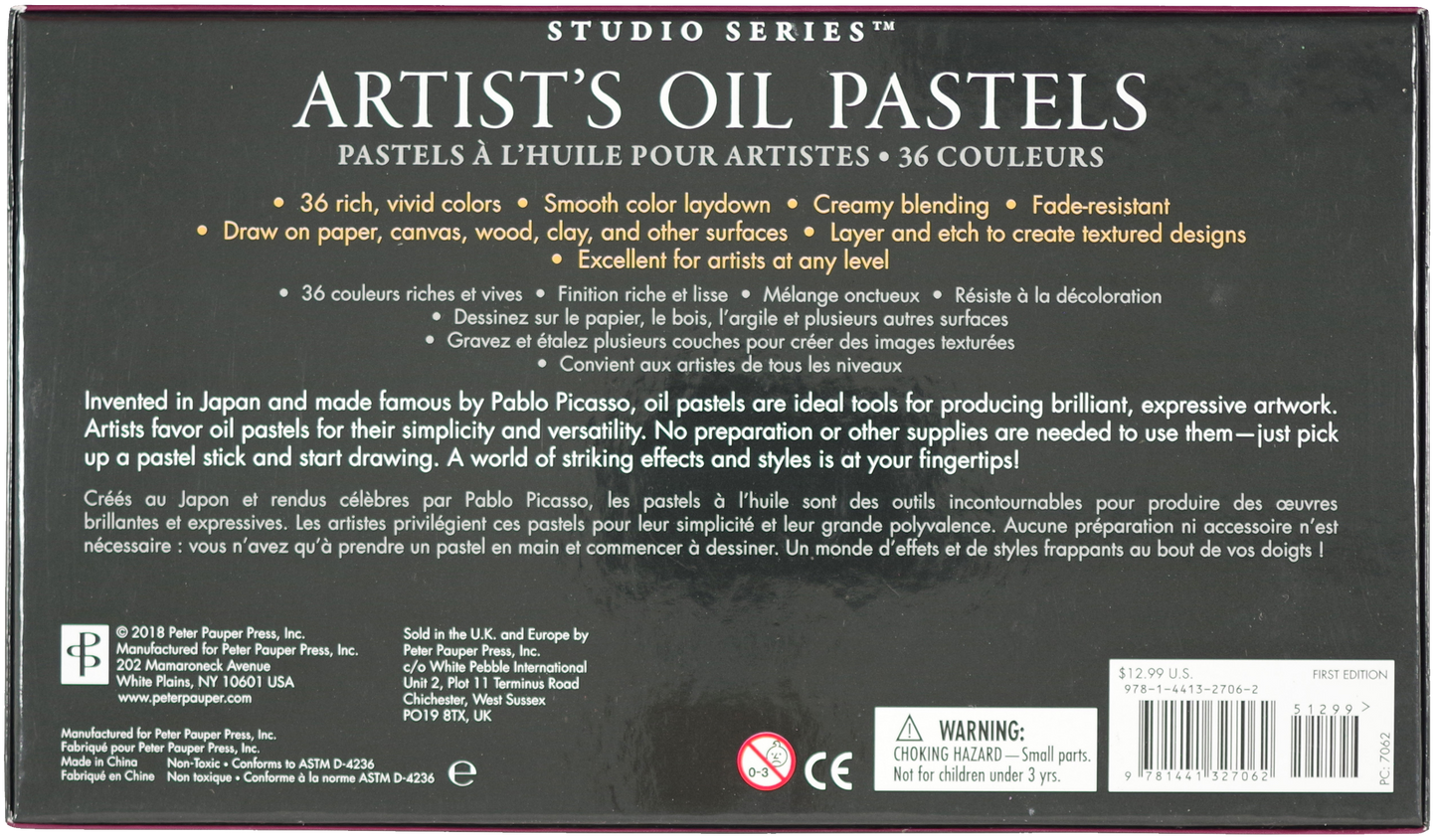 Peter Pauper Press - Studio Series Artist's Oil Pastels
