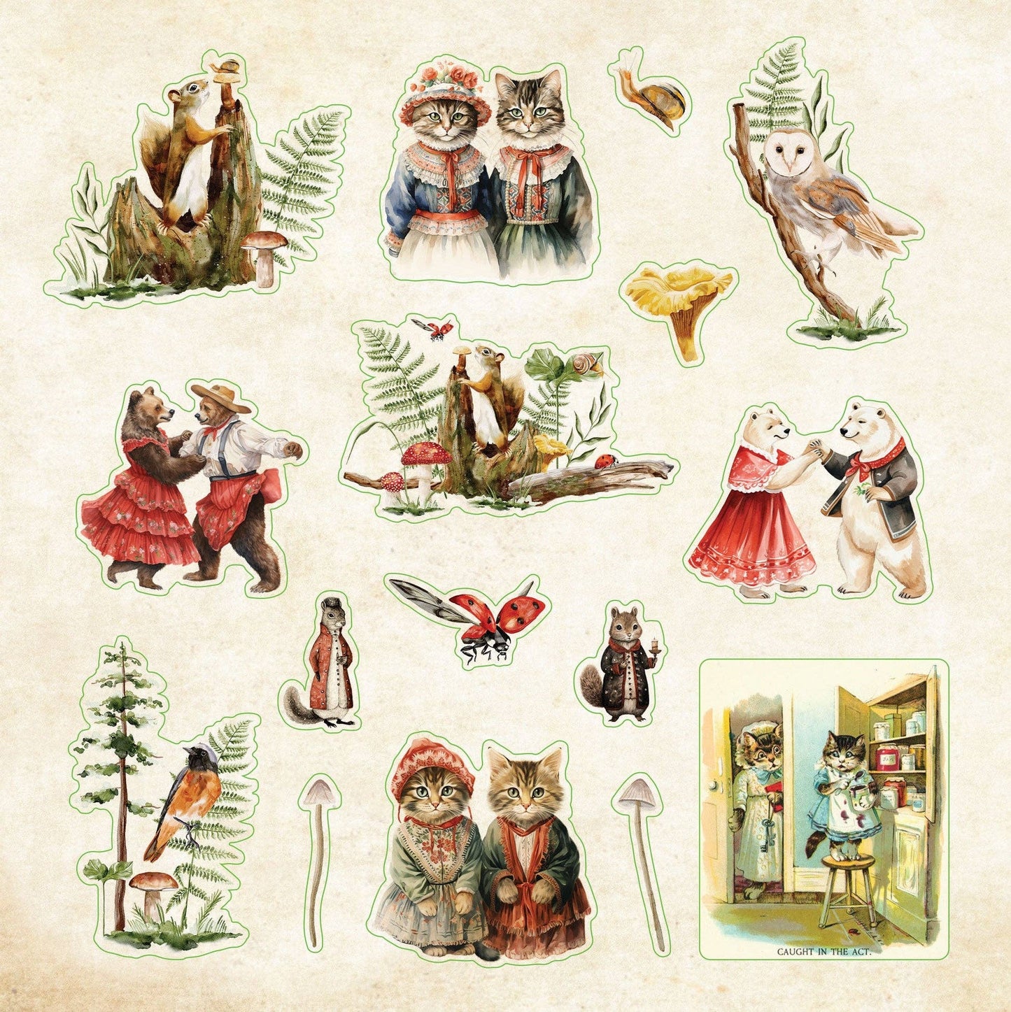 Peter Pauper Press | Zoological Ephemera Sticker Book