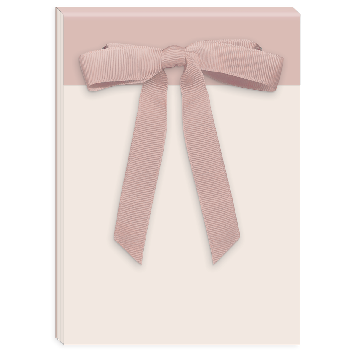 Lady Jayne | Bow Top Bound Notepad in Blush