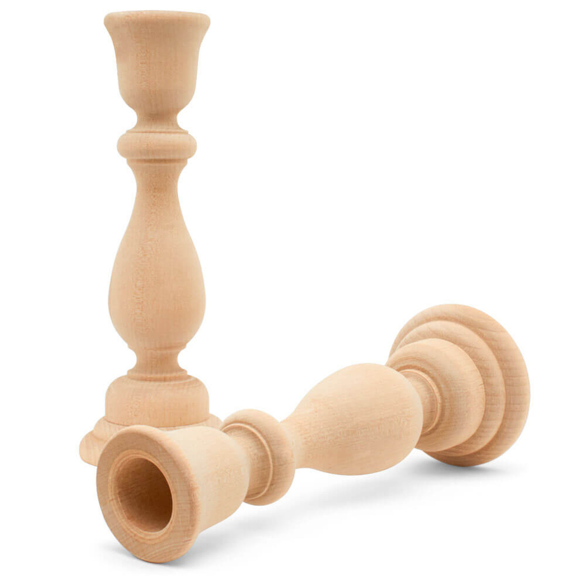 Wood Taper Candle Holders