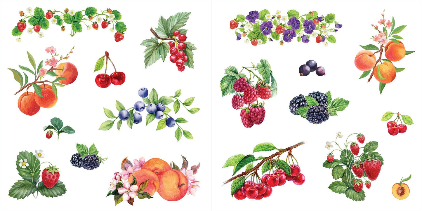Peter Pauper Press | Bunches of Botanicals Sticker Book (500 stickers)