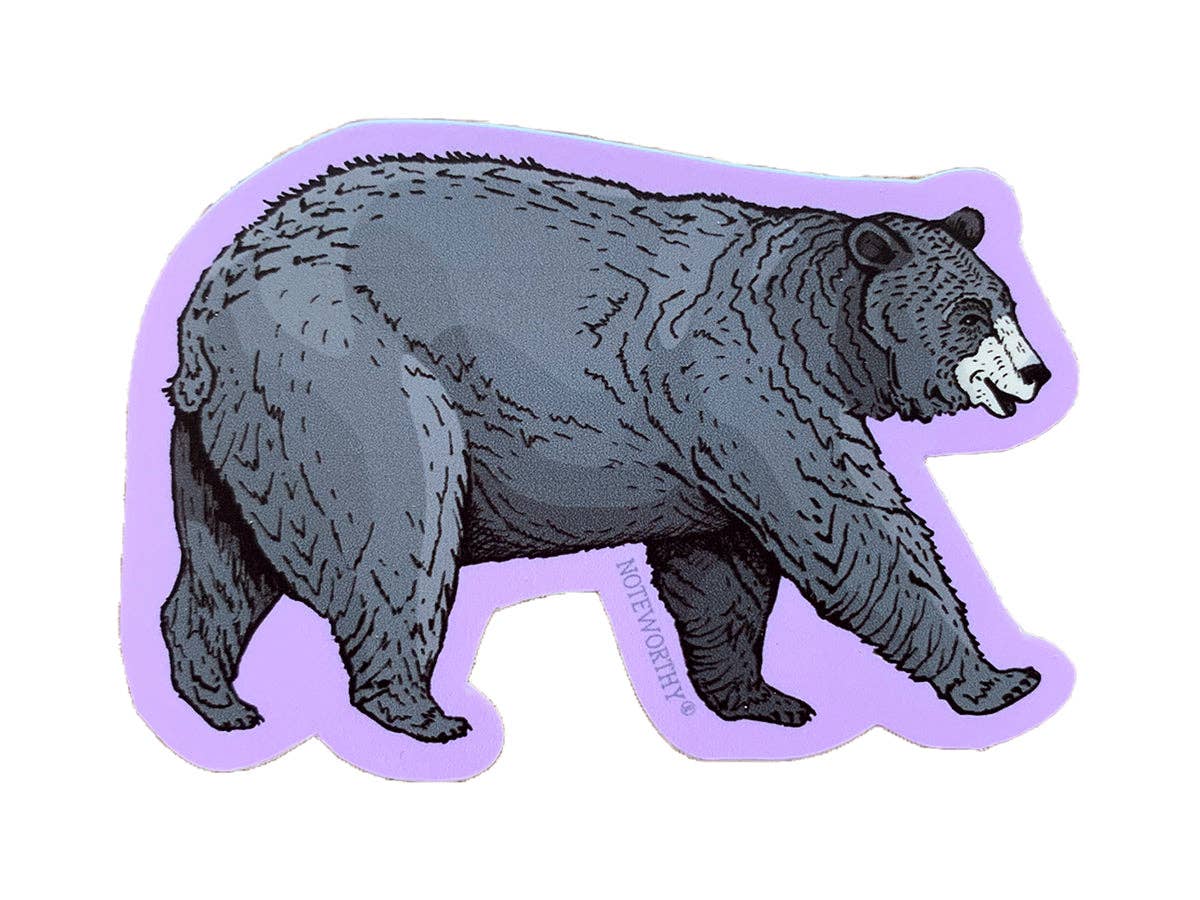 Noteworthy Paper & Press - Black Bear Sticker