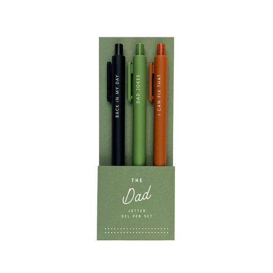 Ruff House Print Shop | Dad Jotter Gel Pen: Set of 3