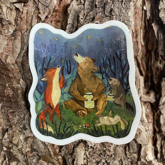 Canyon & Cove Art - Firefly Nights Sticker