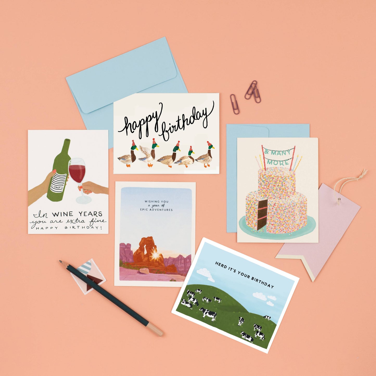 Slightly Stationery - Duck Parade | Happy Birthday Card