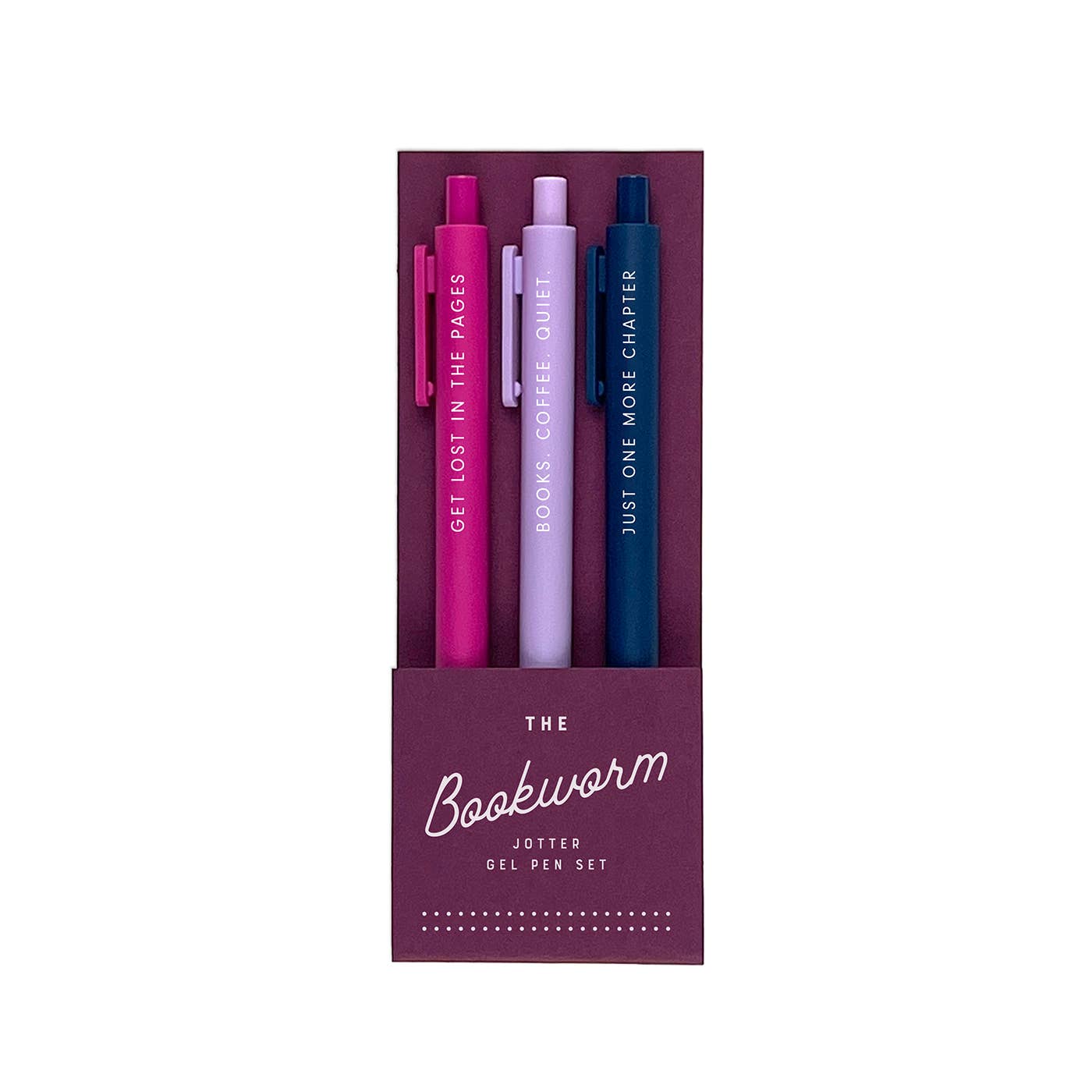 Ruff House Print Shop | The Bookworm Jotter Gel Pen: Set of 3