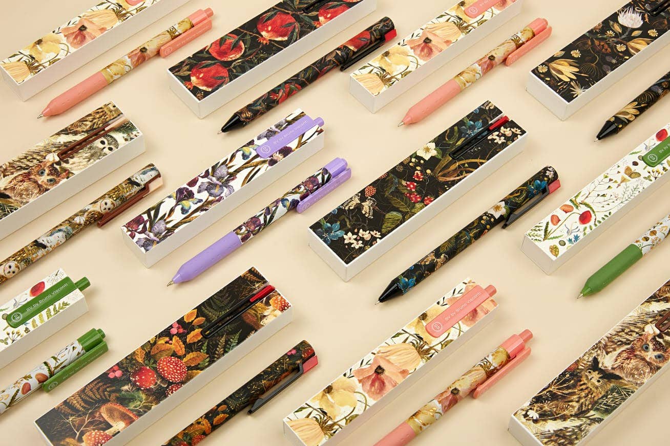 BV by Bruno Visconti - DreamBox Ballpoint Click Pen in a Gift Box - Irises