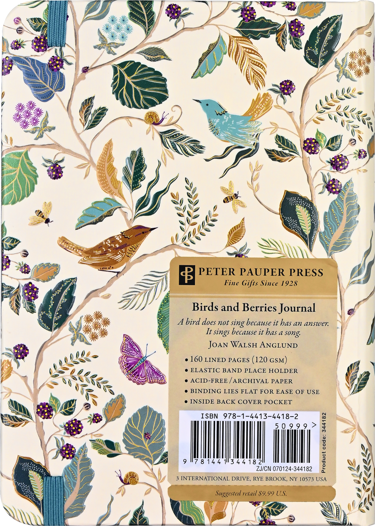 Peter Pauper Press - Birds and Berries Journal