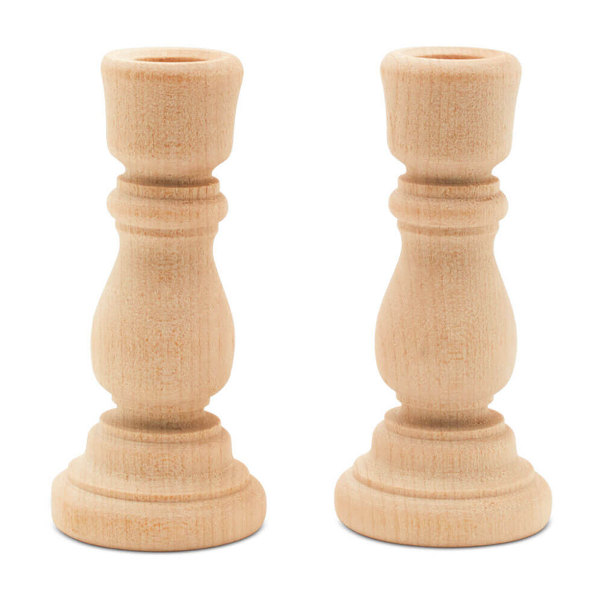 Wood Taper Candle Holders