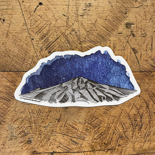 Oregon Mountain Stickers - Mt Bachelor & Three Sisters