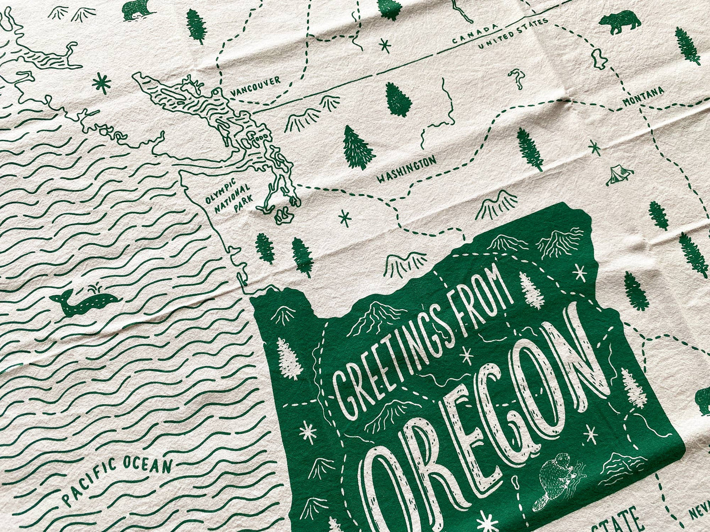 Oregon Tea Towel